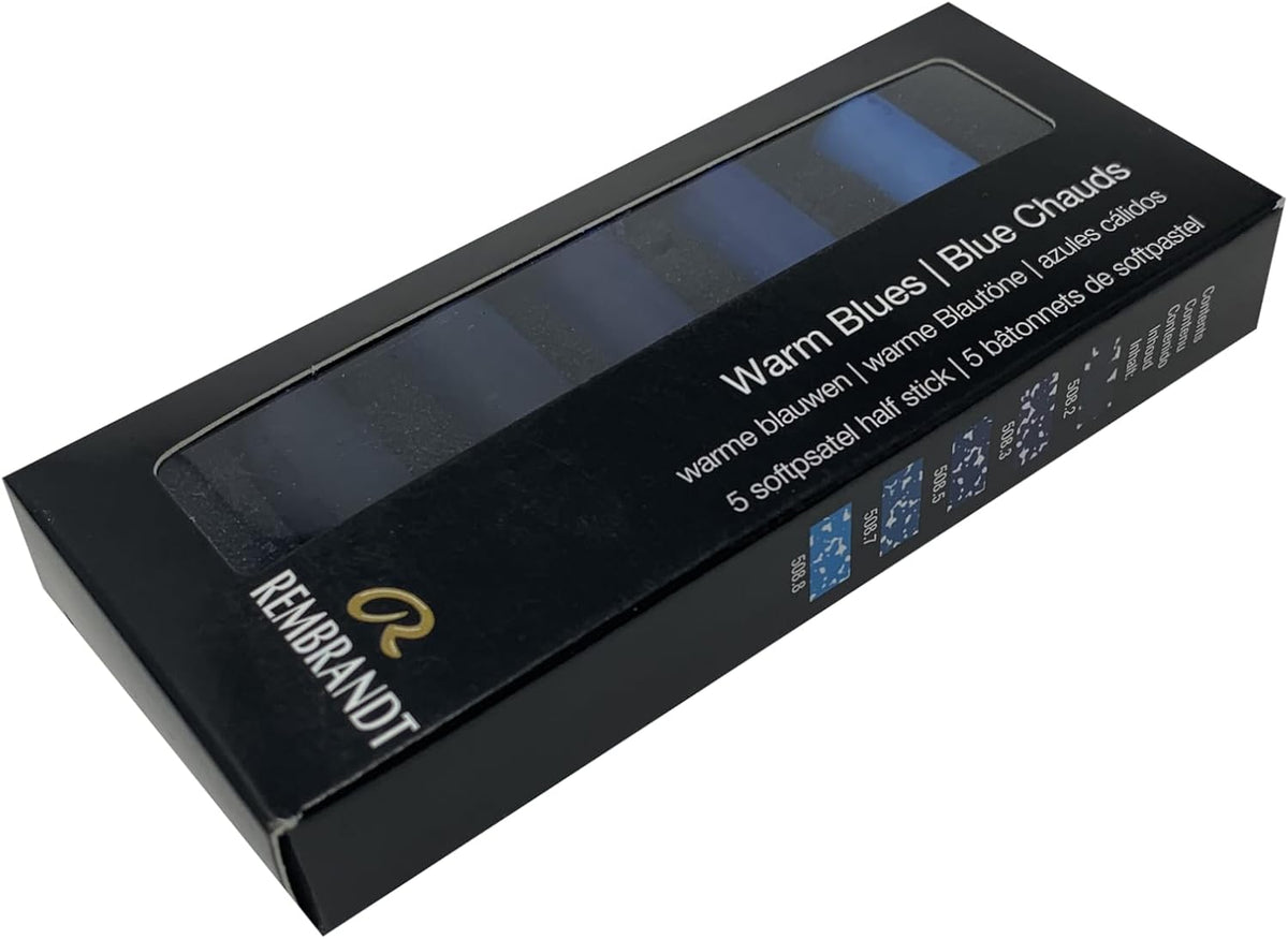 REMBRANDT SOFT PASTEL MICRO SET/5 WARM BLUE