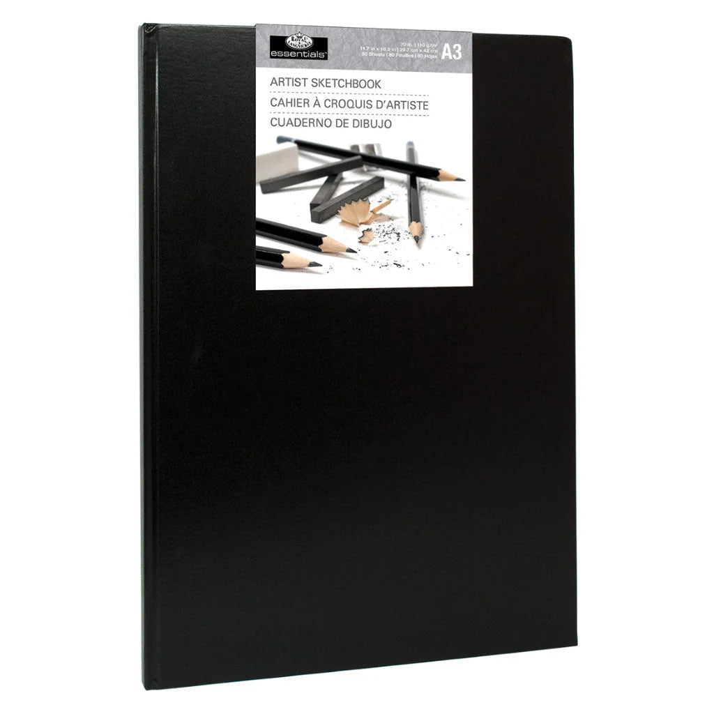 ROYAL BLACK HARDBOUND SKETCHBOOK 11X14