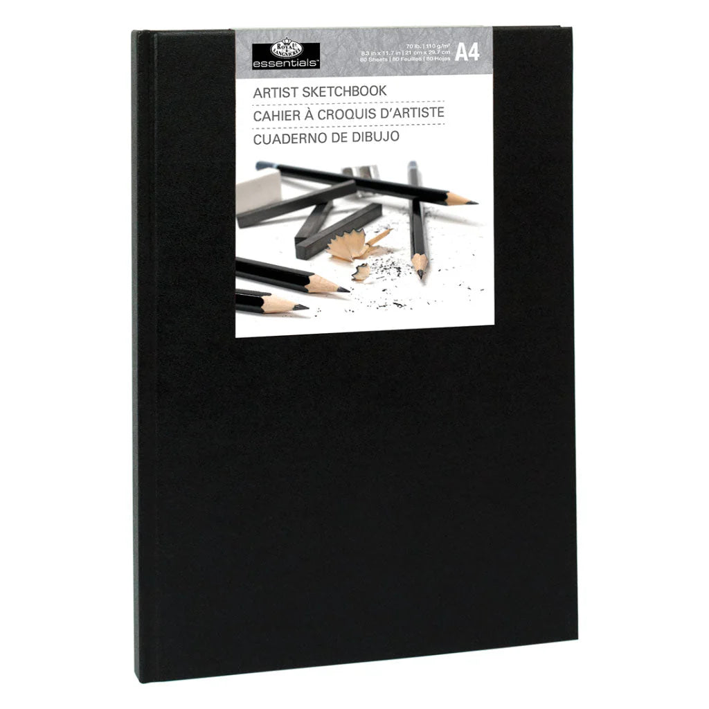 ROYAL BLACK HARDBOUND SKETCHBOOK 9X12