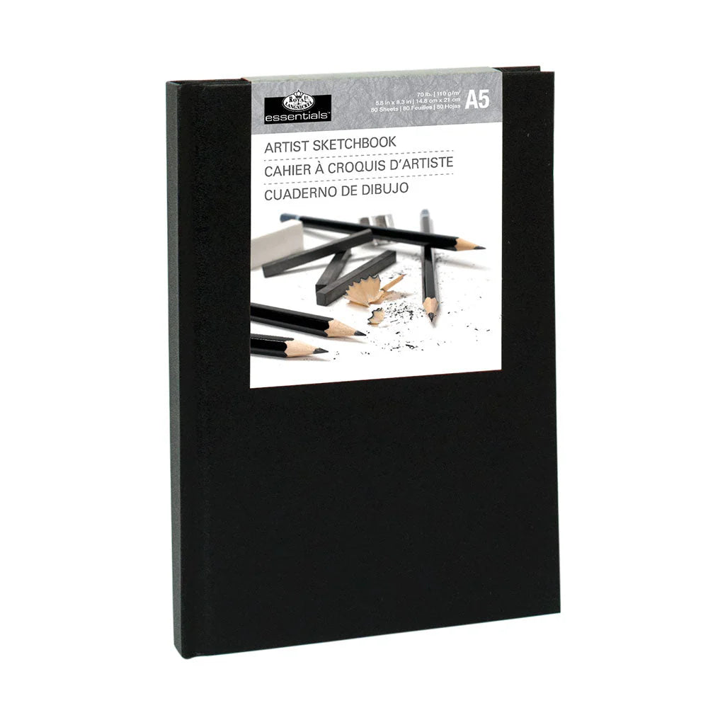 ROYAL BLACK HARDBOUND SKETCHBOOK 5.5X8.5