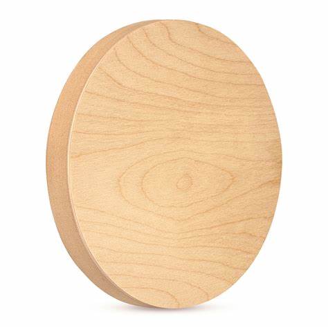 ROUND RANGER BOARD® CRADLED BIRCH FACED PAINTING PANEL 12 X 7/8&quot;