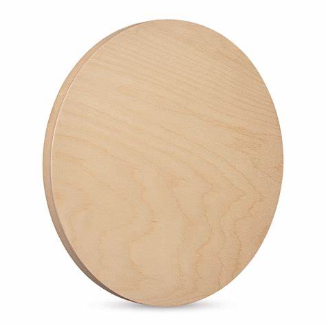 ROUND RANGER BOARD® CRADLED BIRCH FACED PAINTING PANEL 14 X 7/8&quot;