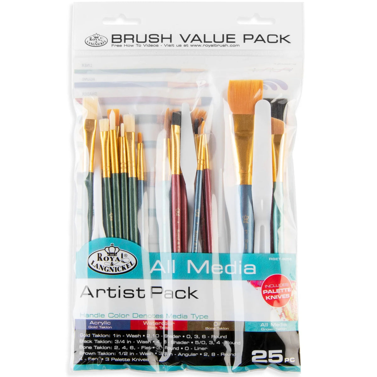 25 PC VALUE BRUSH SET