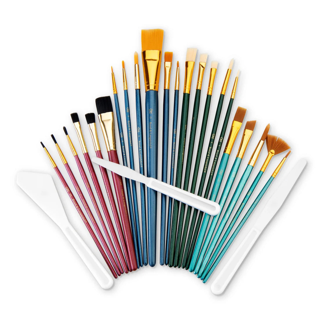 25PC LONG &amp; SHORT HANDLE VALUE BRUSH SET