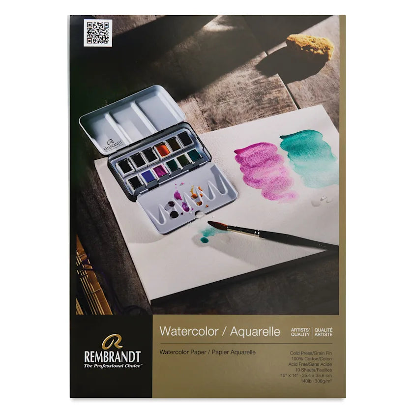 RWC PAPER PAD 140LB COLD PRESS 10&quot; X 14&quot; 10 SHEETS