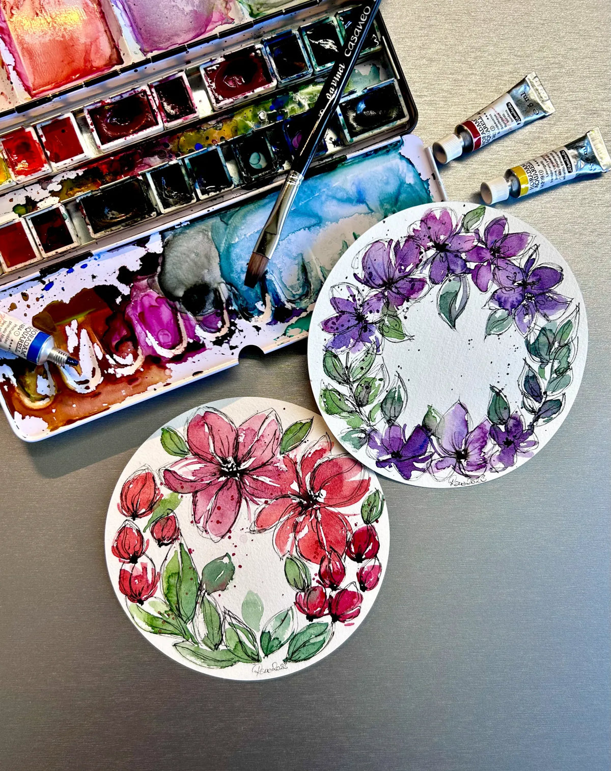 ROUND WATERCOLOUR PAPER, EXPRESSION 300GSM, 100% COTTON, CP, 13CM DIAME...