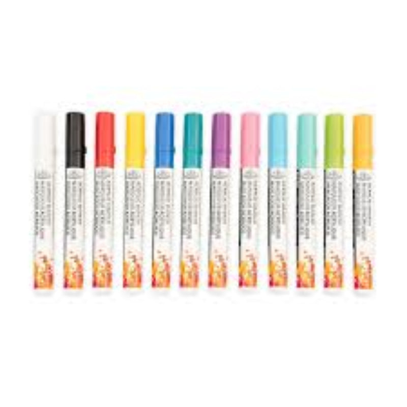 ACRYLIC MARKERS PRIMARY COLORS 2MM 12PK
