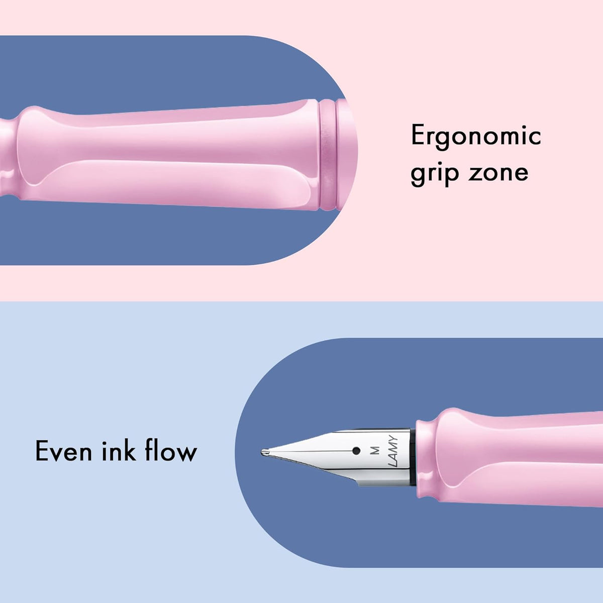 SAFARI  LIGHT ROSE FOUNTAIN PEN MEDIUM - SPECIAL EDITION