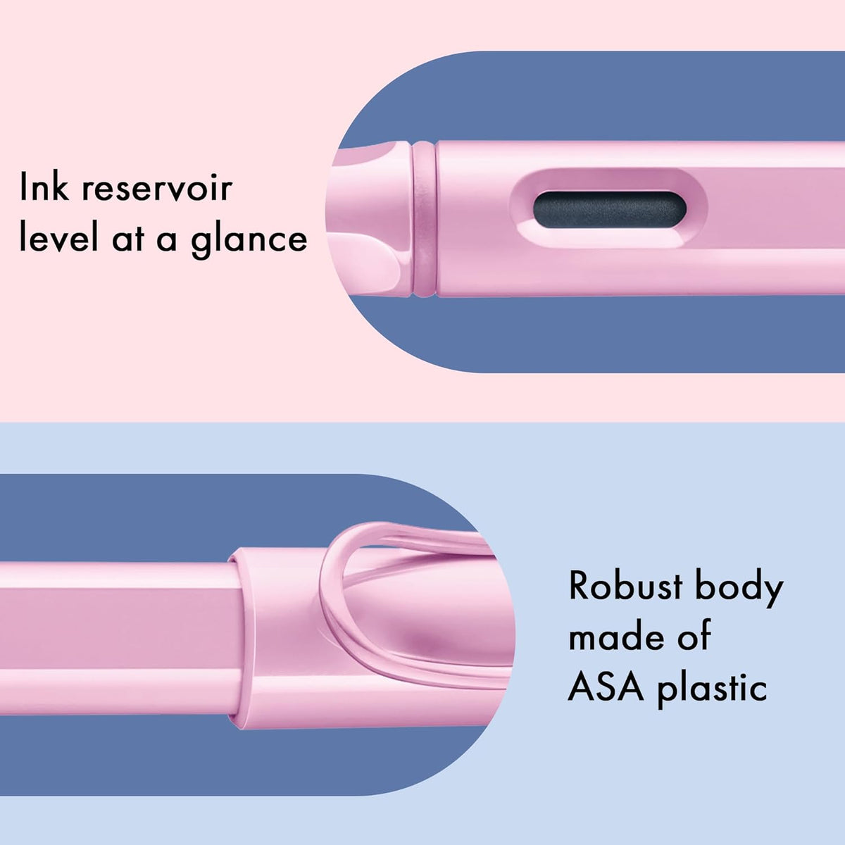 SAFARI  LIGHT ROSE FOUNTAIN PEN MEDIUM - SPECIAL EDITION