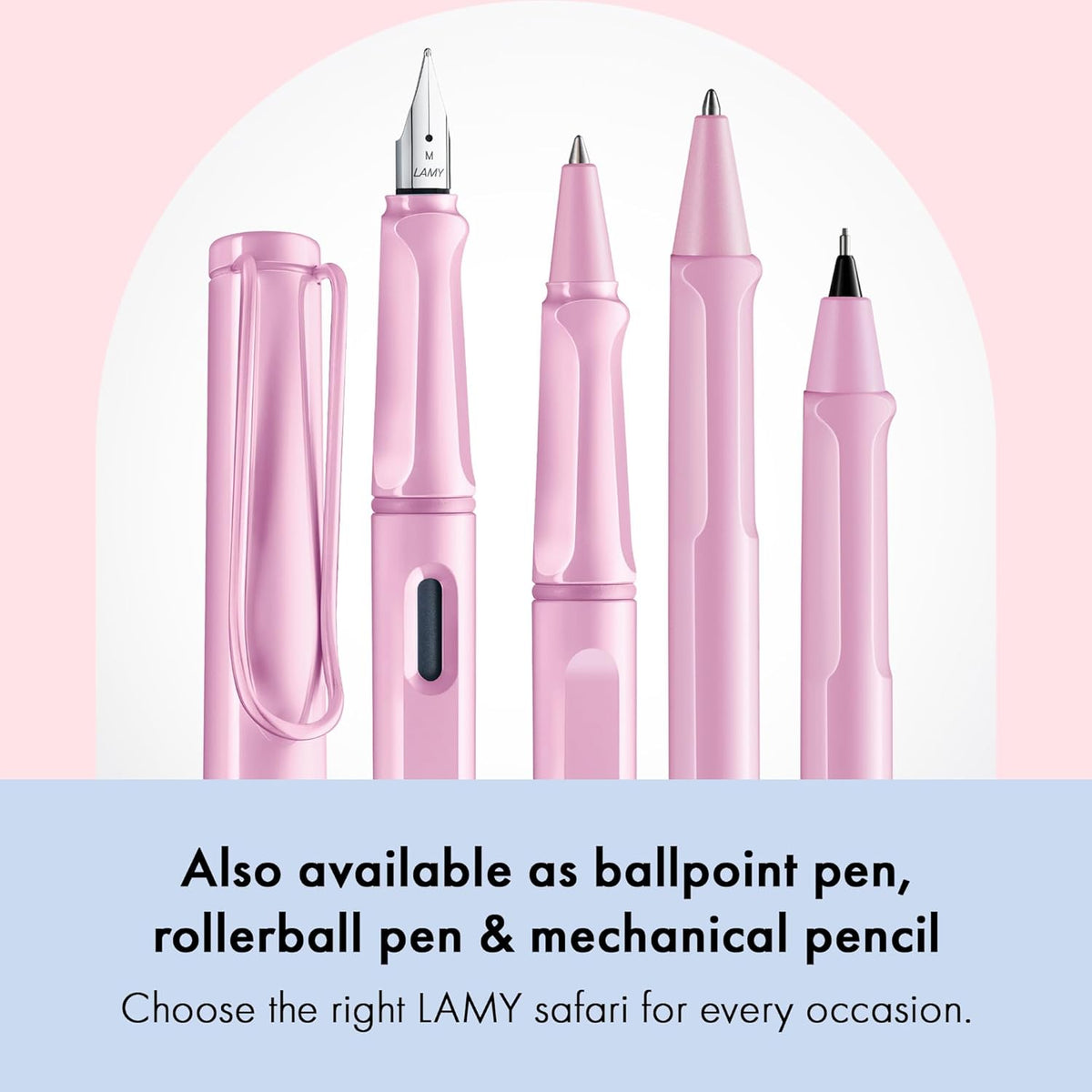 SAFARI  LIGHT ROSE FOUNTAIN PEN MEDIUM - SPECIAL EDITION