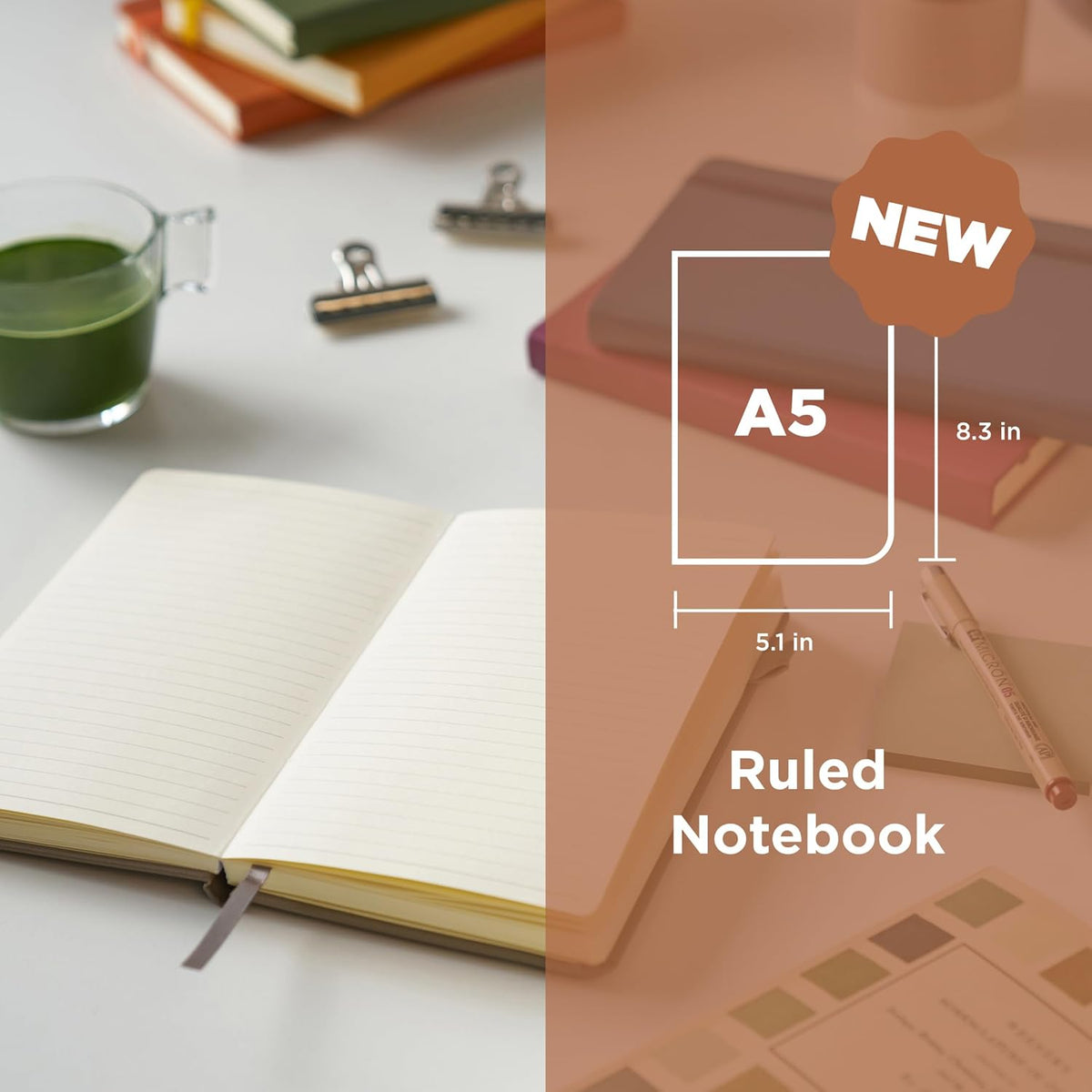 SAKURA NOTEBOOK RULED A4 - MULBERRY