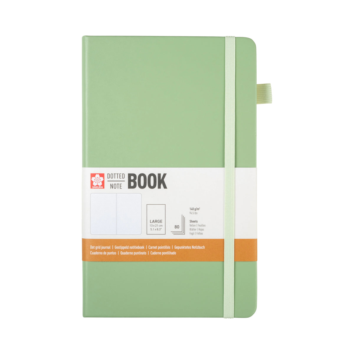 SAKURA NOTEBOOK DOTTED A5 - PALE PATINA