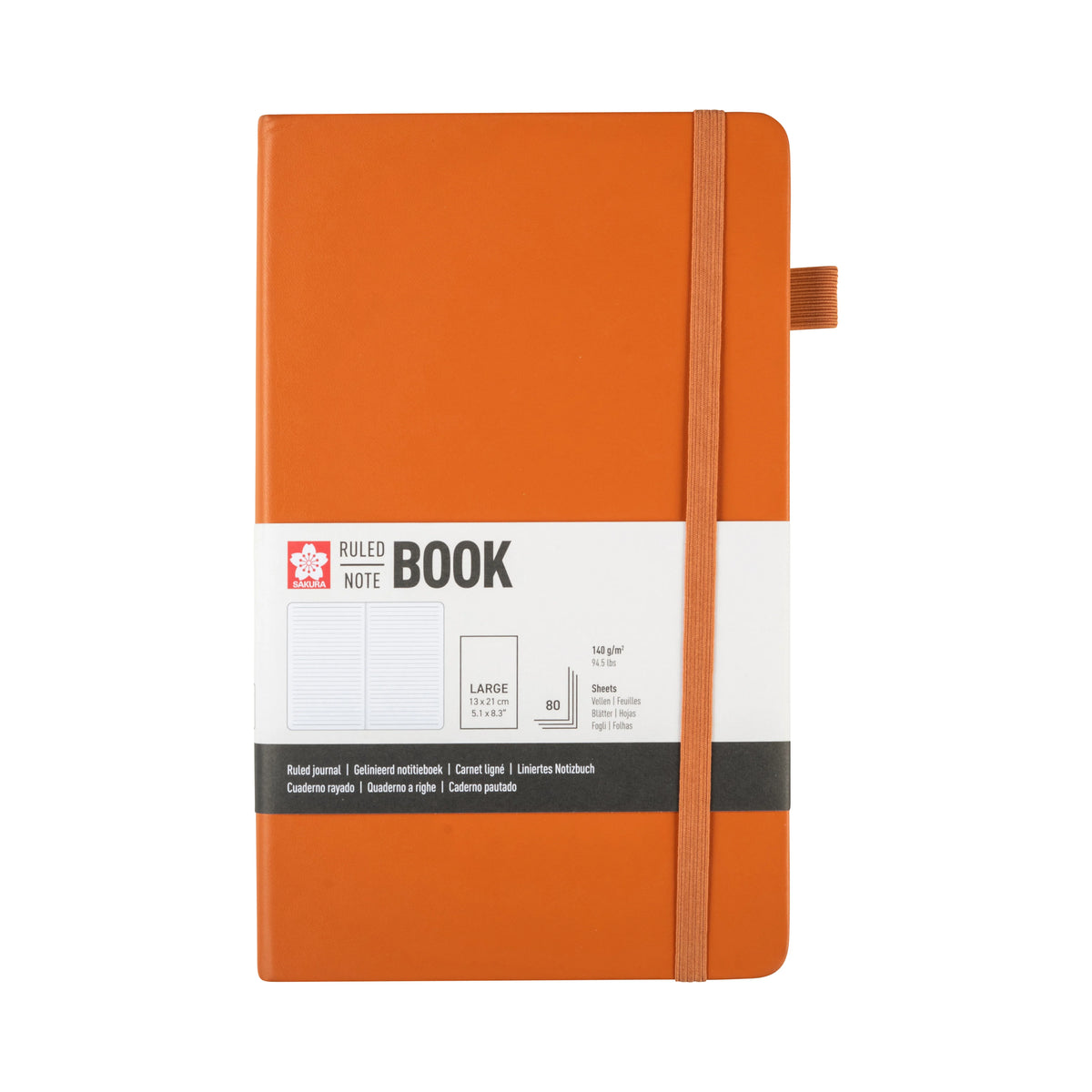 SAKURA NOTEBOOK RULED A5 -  AMBER