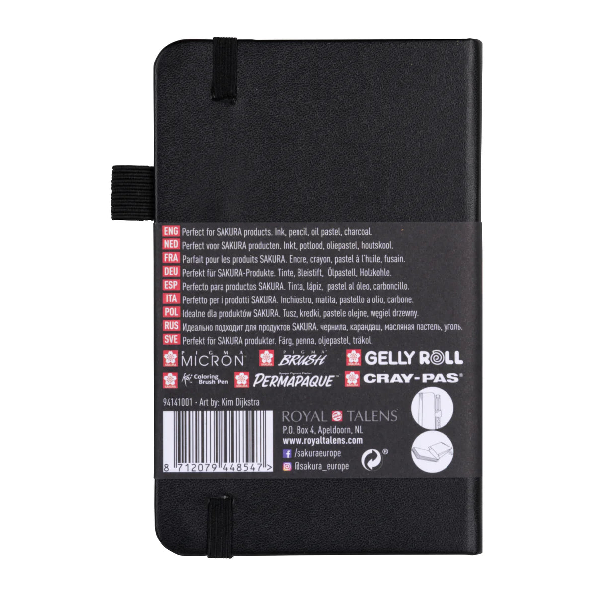 SAKURA SKETCHBOOK POCKET - BLACK PAPER