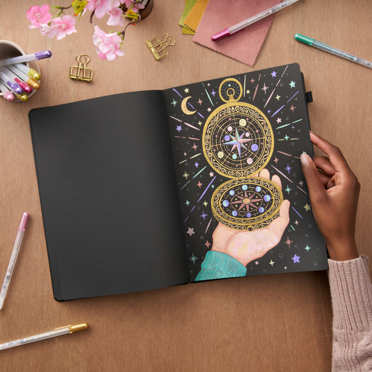 SAKURA SKETCHBOOK A4 - BLACK PAPER