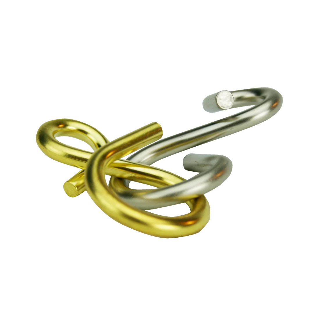 TRUE GENIUS - SILK WORM METAL RING BRAINTEASER