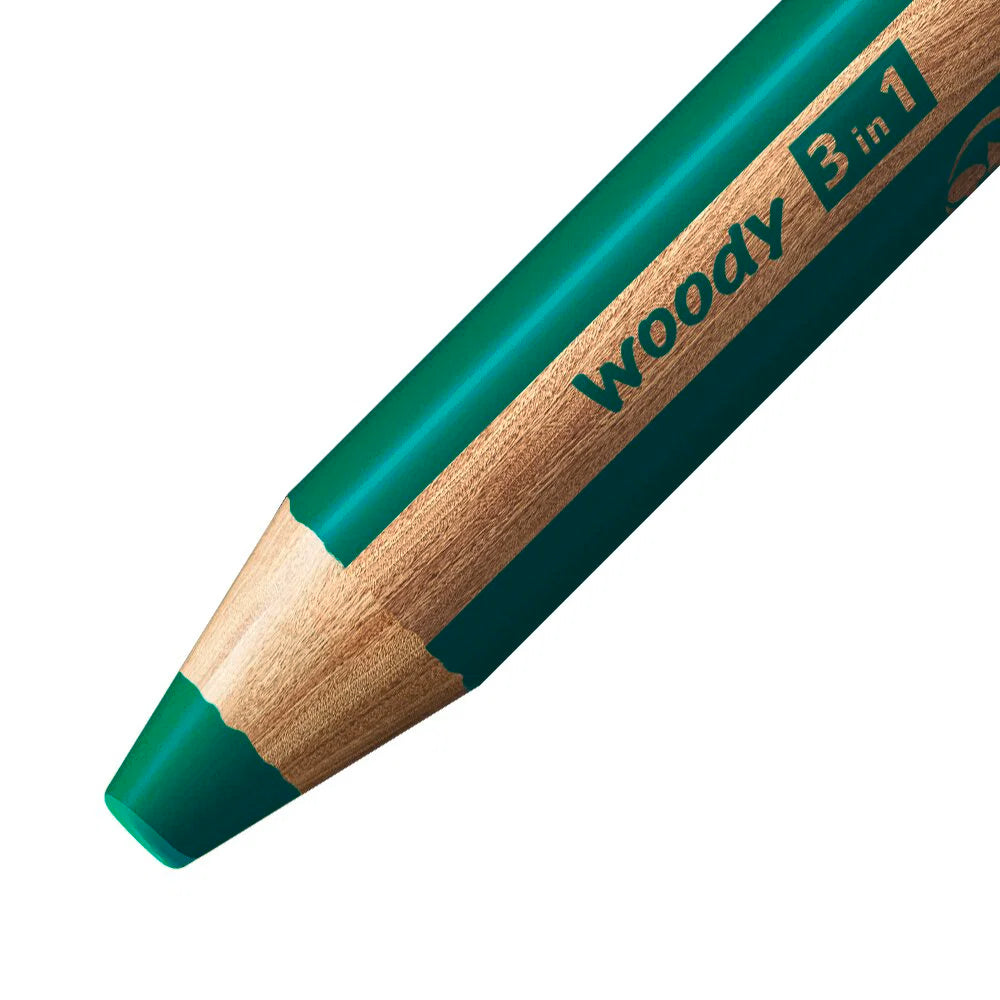 STABILO WOODY EXTRA-THICK DARK GREEN
