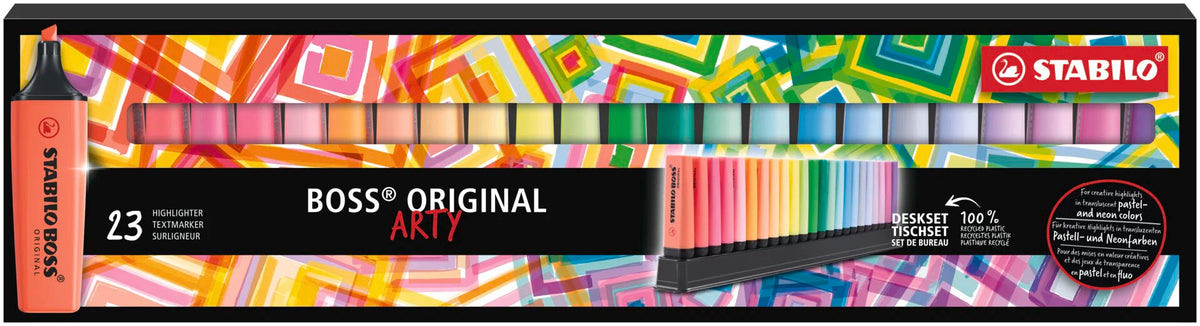 STABILO BOSS ORIGINAL 23PC DESKSET ARTY