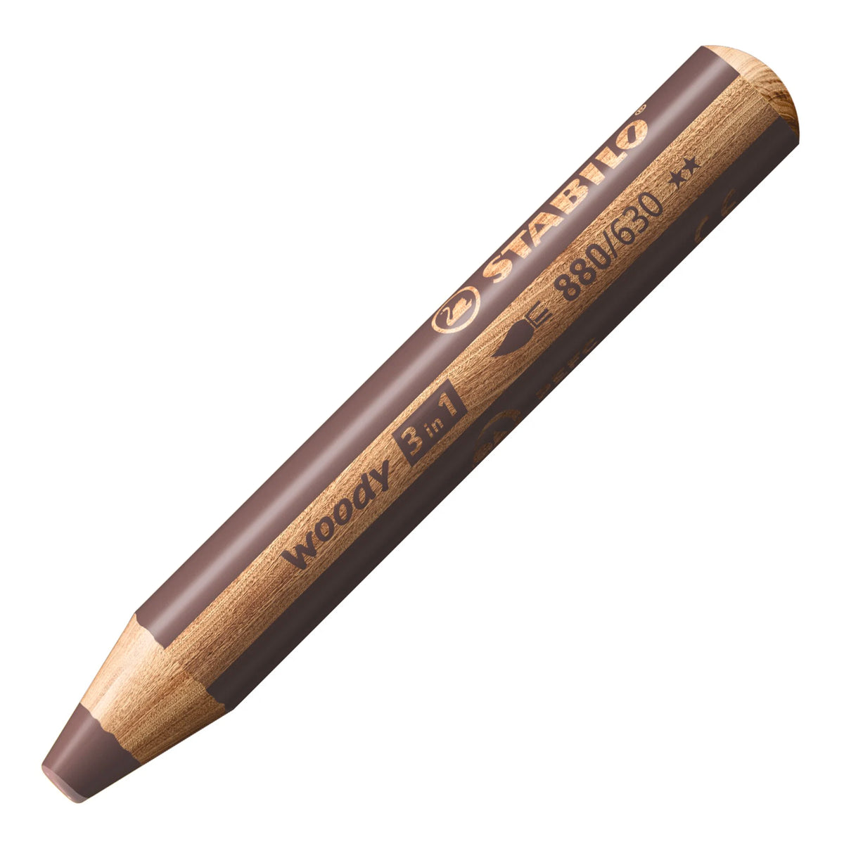 STABILO WOODY EXTRA-THICK BROWN