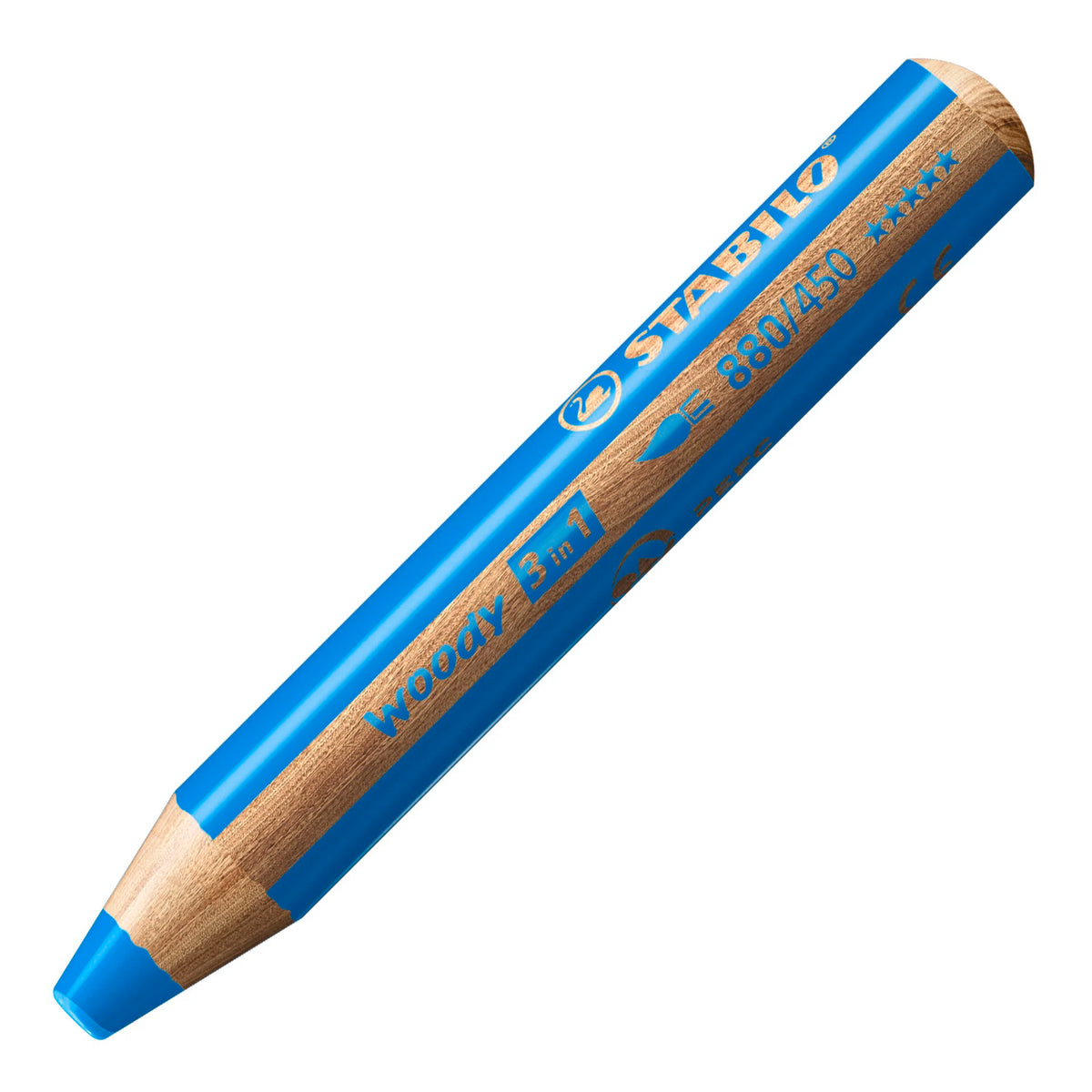 STABILO WOODY EXTRA-THICK CYAN BLUE
