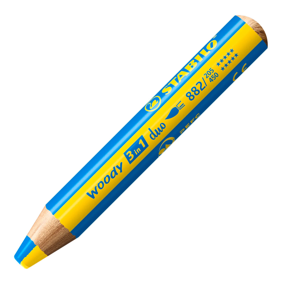 STABILO WOODY 3 IN 1 DUO YELLOW/CYAN