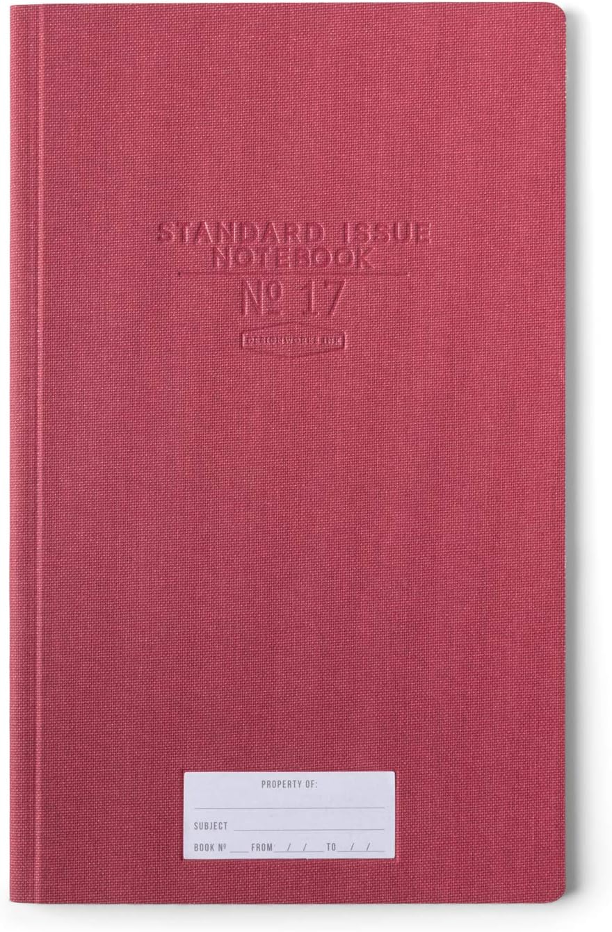 STANDARD ISSUE TALL NOTEBOOK NO. 17 BURGUNDY