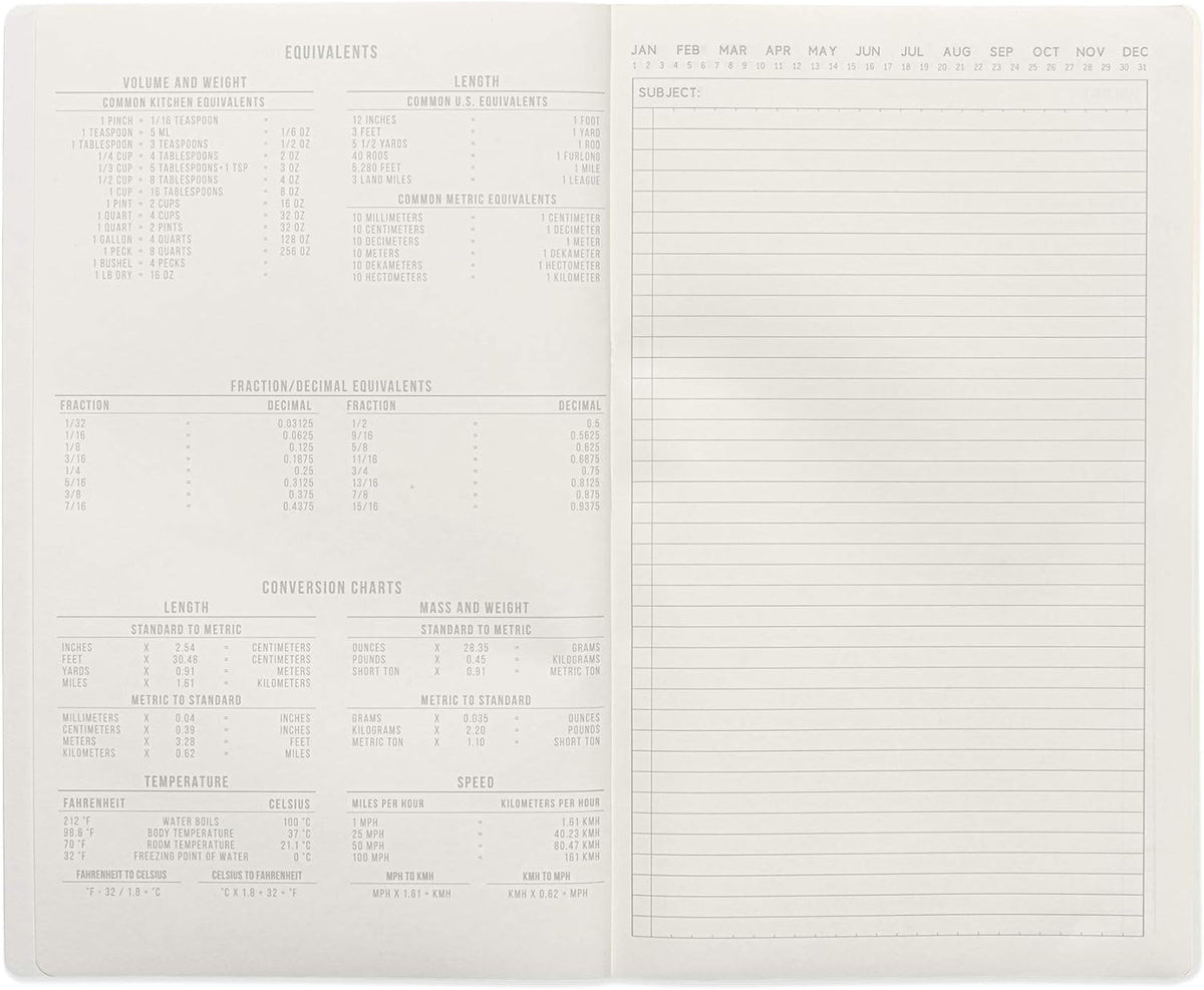 STANDARD ISSUE TALL NOTEBOOK NO. 17 BURGUNDY