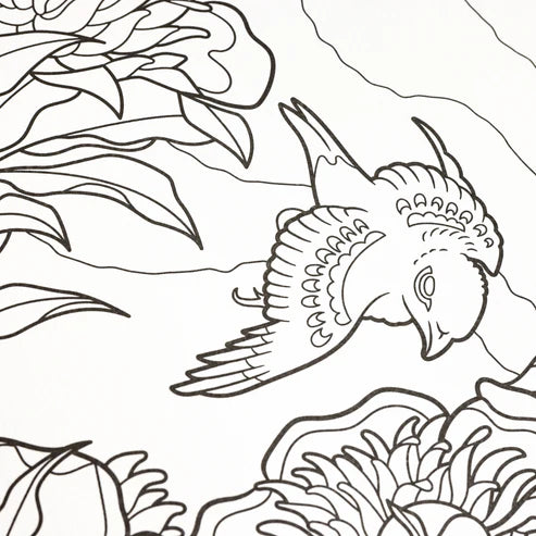COLORING BOOK - HOKUSAI