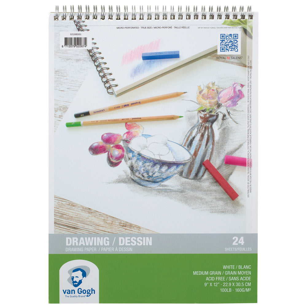 Drawingvisual Paper VG DRAW PAPER SPIRAL PAD 100LB 9