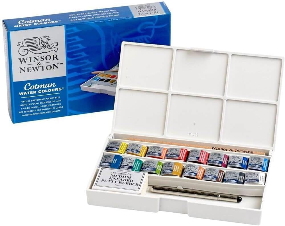 COTMAN WATERCOLORS COMPLETE POCKET SET