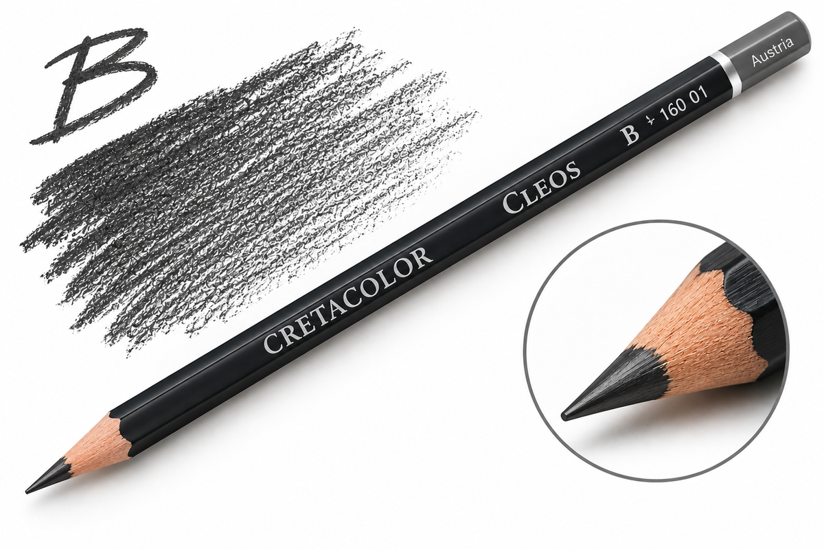 CRETACOLOR CLEOS FINE ART GRAPHITE PENCIL B