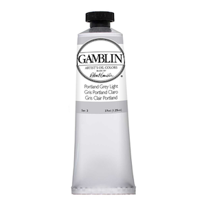 GAMBLIN ARTIST'S OIL COLOR PORTLAND GREY LIGHT 37ml