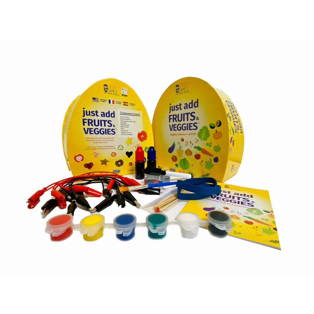 JUST ADD FRUITS AND VEGGIES STEAM SCIENCE AND ART KIT