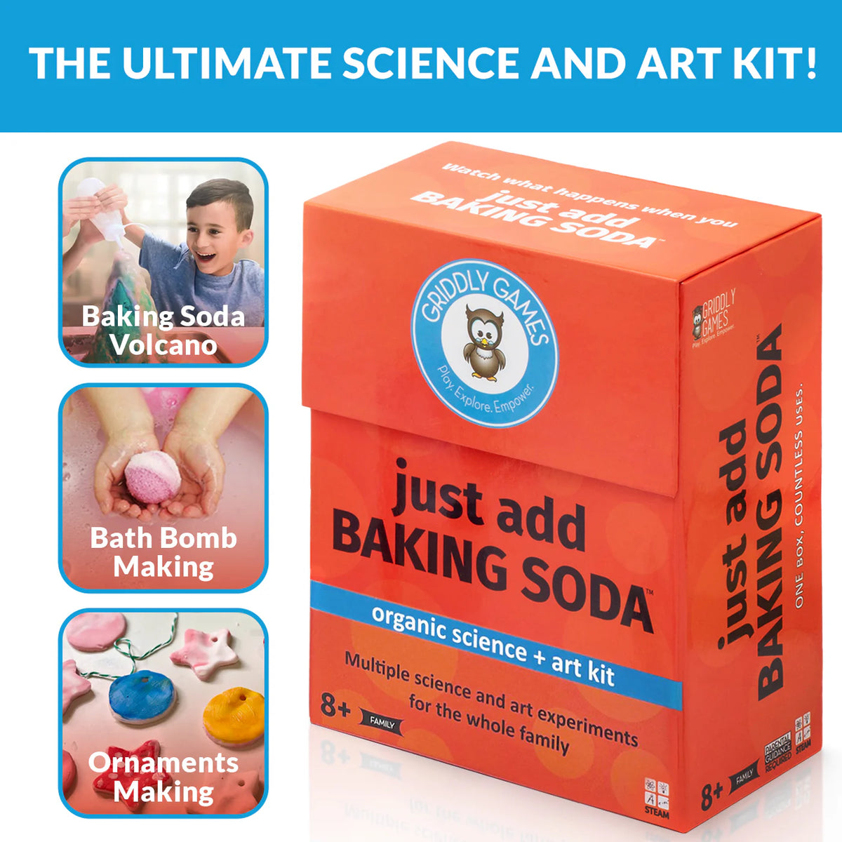 JUST ADD BAKING SODA STEAM SCIENCE AND ART KIT