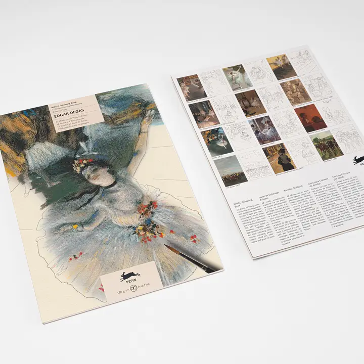 ARTIST&#39;S COLORING BOOK- EDGAR DEGAS