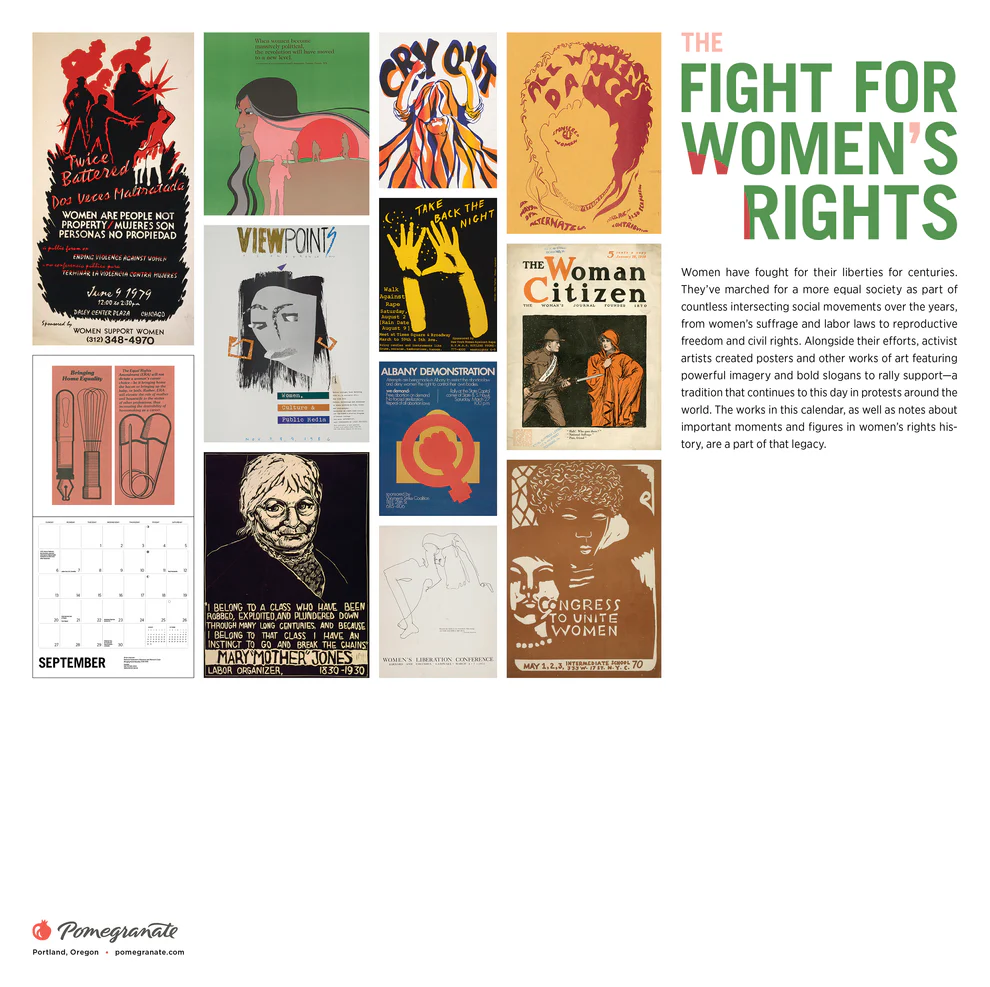 WALL CALENDAR 2026 - THE FIGHT FOR WOMEN&#39;S RIGHTS