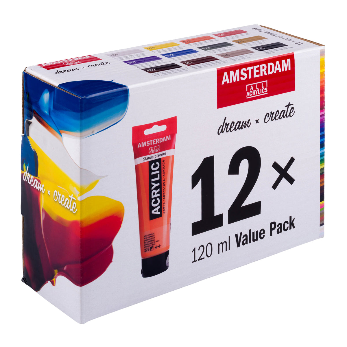 AMSTERDAM ACRYLIC VALUEPACK 12 X 120ML