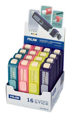 MILAN STICK SHARPENER W/ ERASER