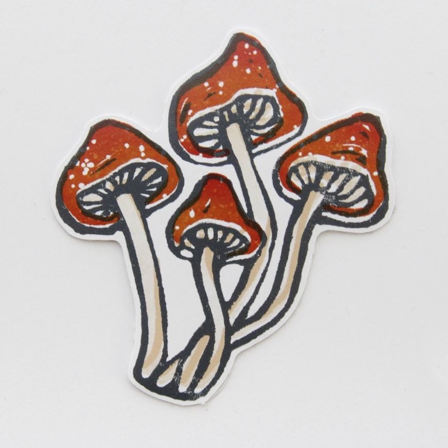 STICKER - FAIRY CAP MUSHROOM