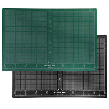 3 PLY FULLY GRIDDED REVERSABLE GREEN/BLACK CUTTING MAT 12X18