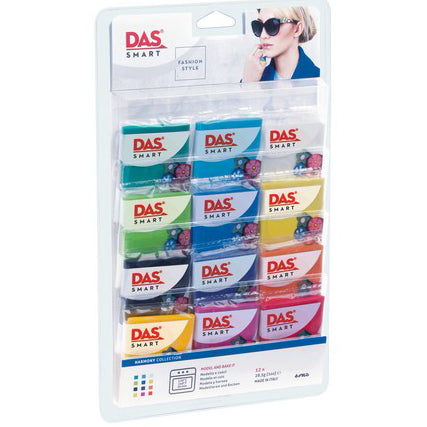 DAS SMART OVEN BAKE POLYMER CLAY 12X28G HARMONIC SET