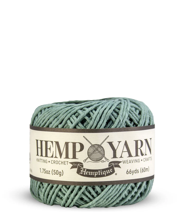 HEMP YARN BALL - MOSS GREEN