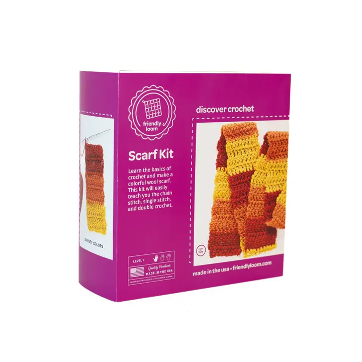 DISCOVER CROCHET SCARF KIT SUNSET