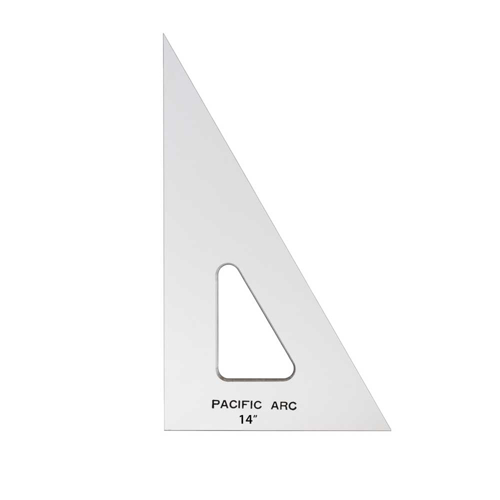 CLEAR PLAIN ACRYLIC 30/60 TRIANGLE 14&quot;