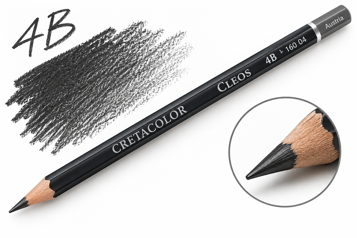 CRETACOLOR CLEOS FINE ART GRAPHITE PENCIL 4B