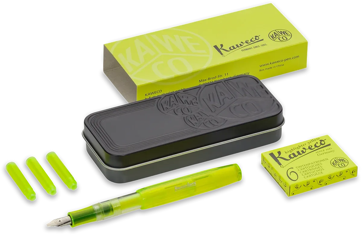 KAWECO GLOW MARKER SET YELLOW