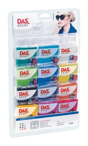DAS SMART OVEN BAKE POLYMER CLAY 12X28G HARMONIC SET