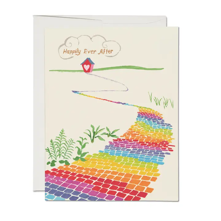 GREETING CARD - RAINBOW BRICK