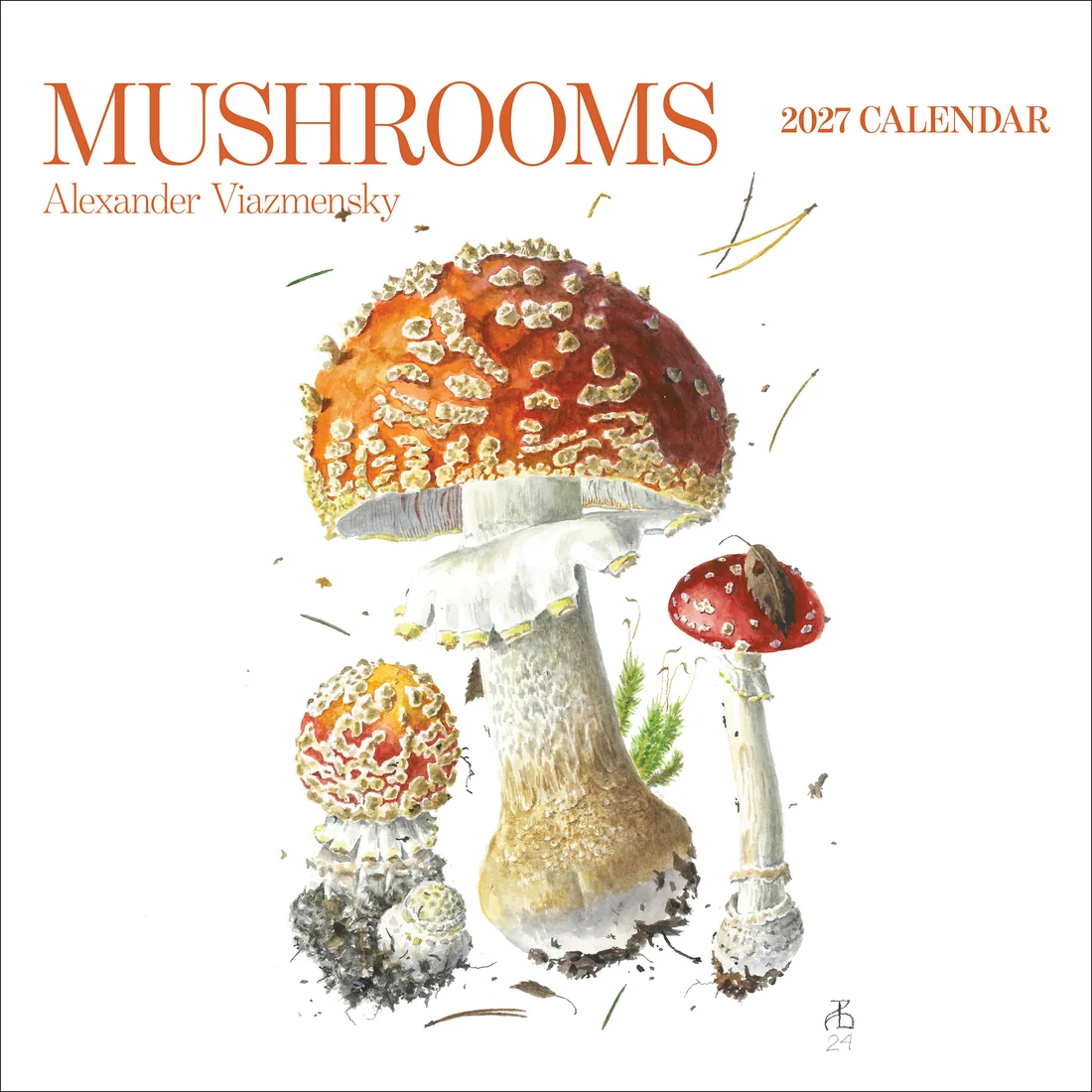 WALL CALENDAR 2027 - MUSHROOMS ALEXANDER VIAZMENSKY