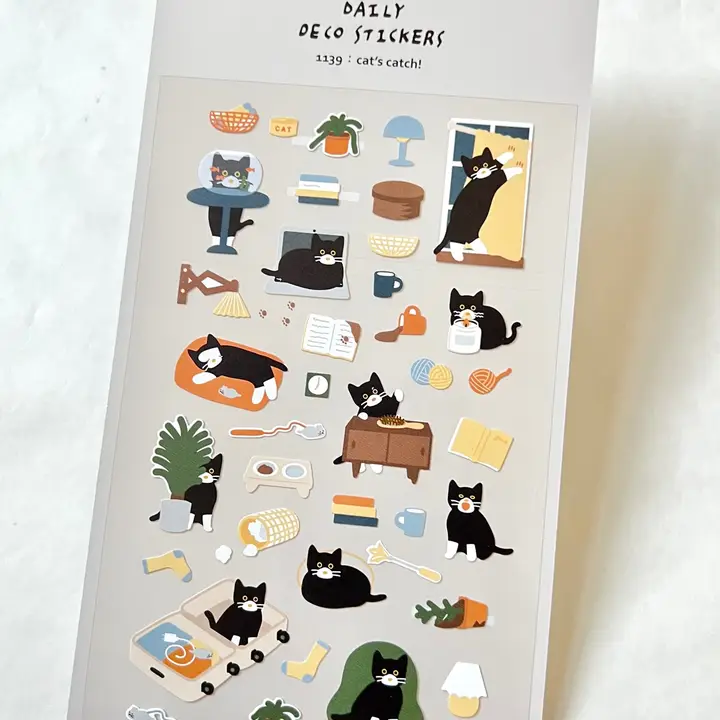 STICKERS - CATS CATCH DAY